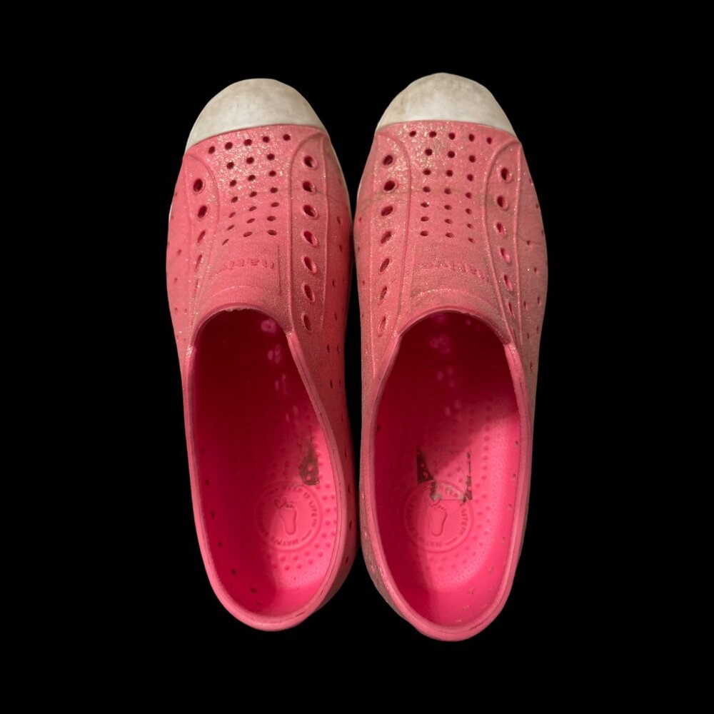 Girls Native Jefferson Pink Sparkle Size 3